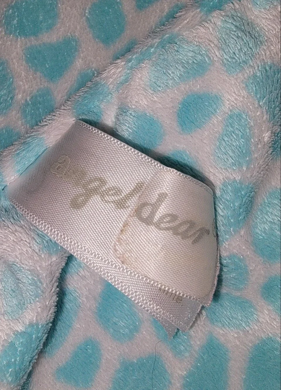 Angel Dear Teal Giraffe Lovey Blanket
